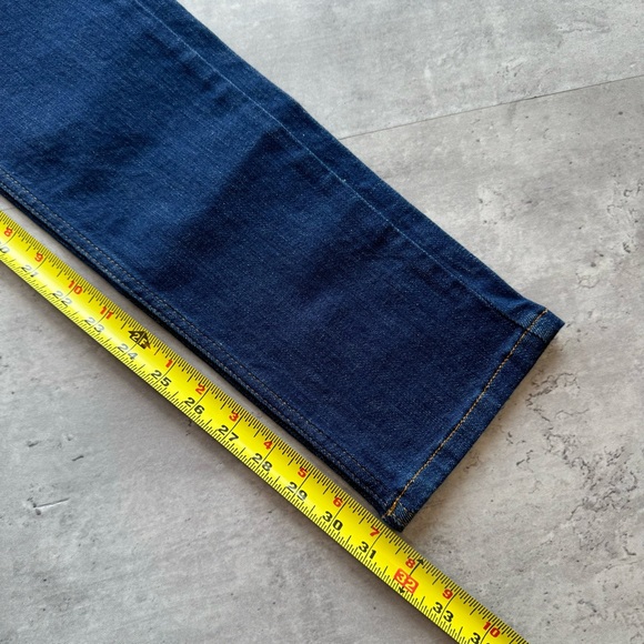 Ganni Mid Rise Dark Wash Jeans Like New, Size 26, 32” Inseam - Picture 9 of 9